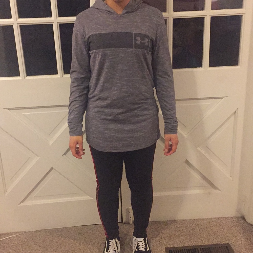 Under armor long-sleeved hooded T